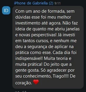 Depoimento de aluno 5