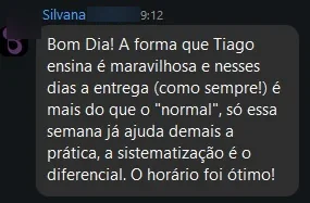 Depoimento de aluno 6